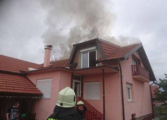 Požar kuće u Čegljima