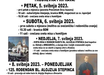 Trodnevica, procesija, premijera filma "Svetac"...u Krašiću se obilježava blaženikov 125. rođendan